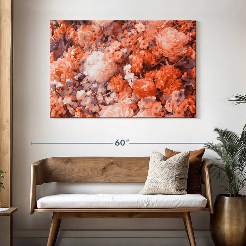 Harnek allure de fleur de pantone, H 32 po x l 48 po