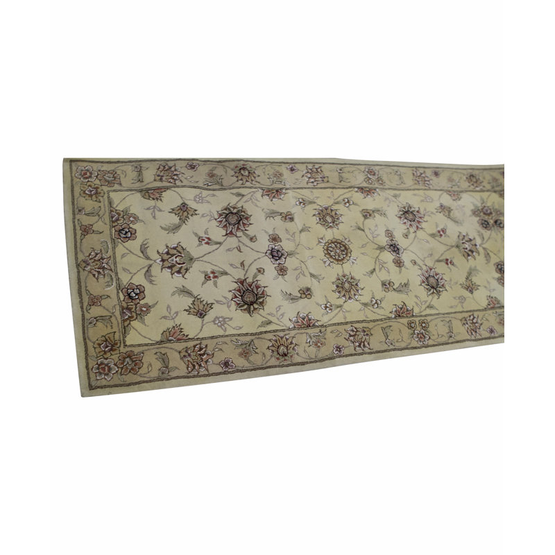 Hand-Knotted High-Quality Brown and Beige Area Rug