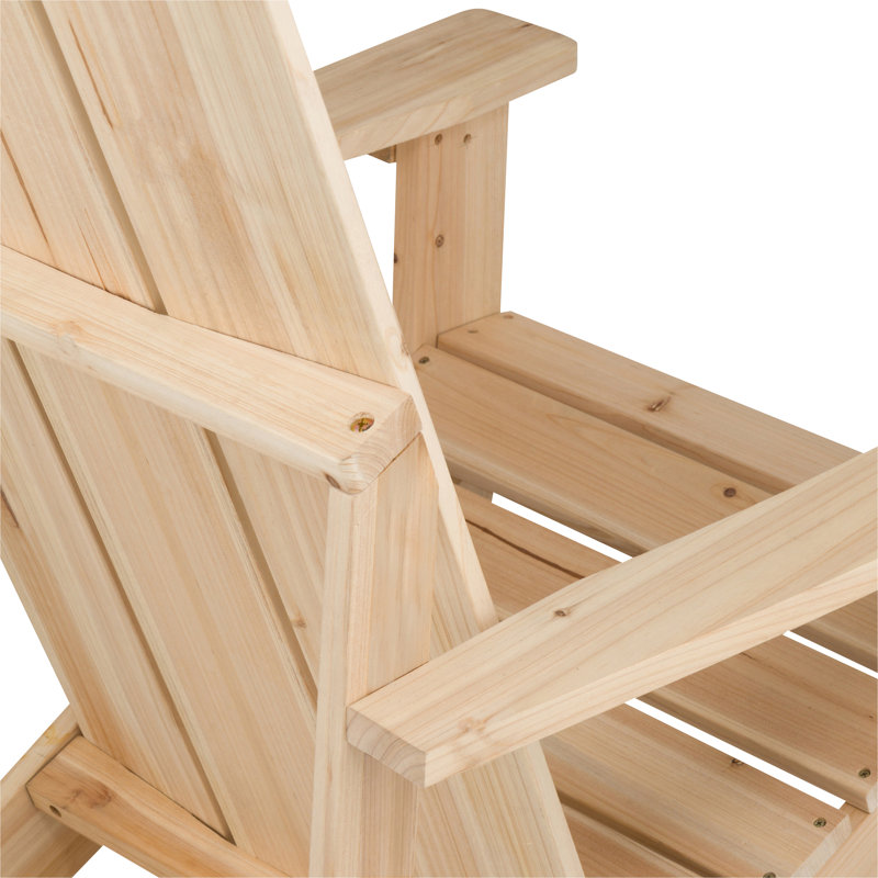 Chaise Adirondack moderne en cèdre Brently