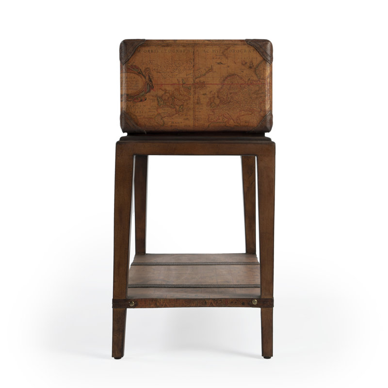 Vasco Old World Map Side Table