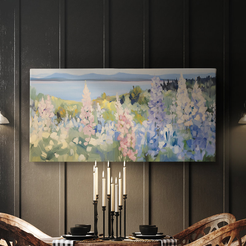 Botanical Series-CXV- Toile tendue avec châssis - Prêt à accrocher, H 20 po x l 40 po