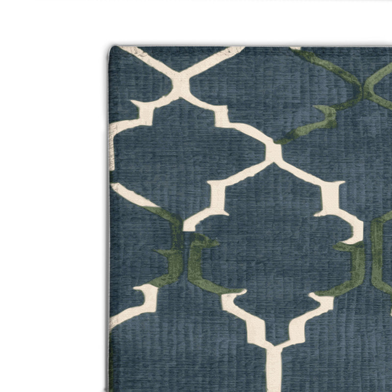 Tapis gris intérieur et extérieur Trellis, Rectangulaire 2 pi x 3 pi