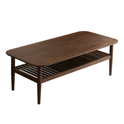 Solid Wood Coffee Table North American Oak Stylish and Durable Design for Living Room Modern Home Furniture