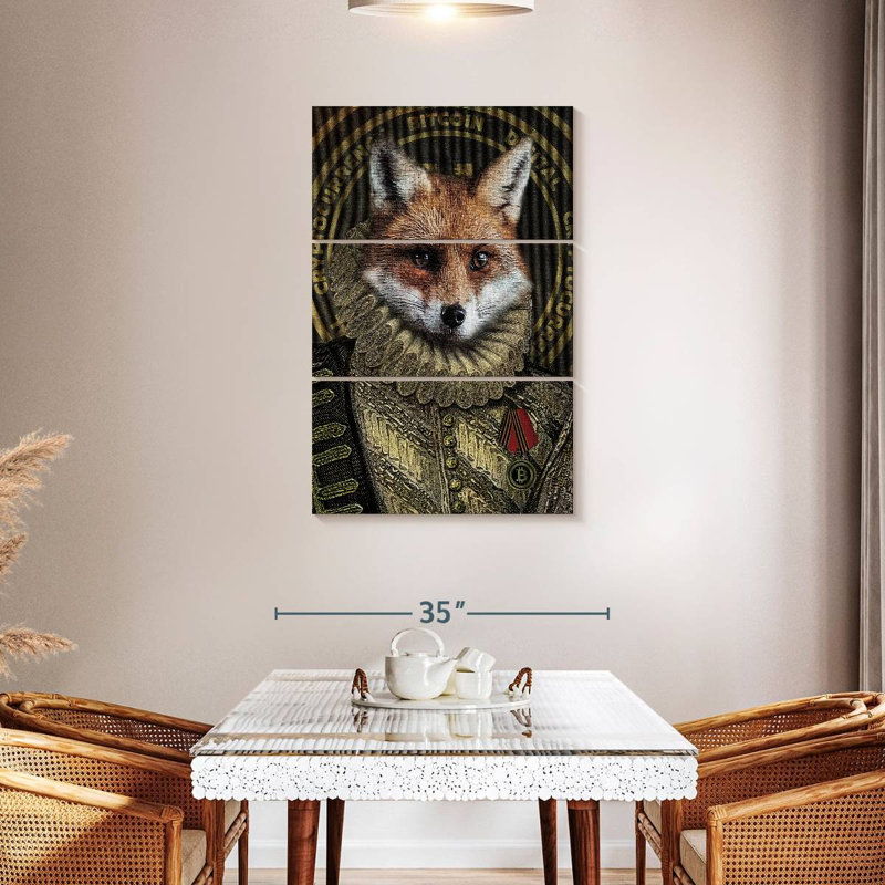Ketti Funny Bitcoin Fox, 45" H x 28" W