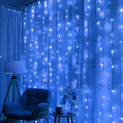 320-Light Icicle Fairy String Lights for Christmas Curtain Window Festival Party Lighting