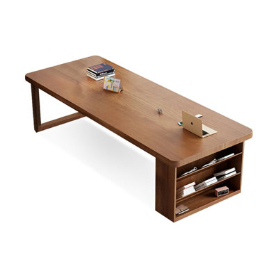 Walnut Rectangular Solid Wood Executive desk