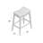 Wyton Upholstered Counter Stool with Solid Wood Frame