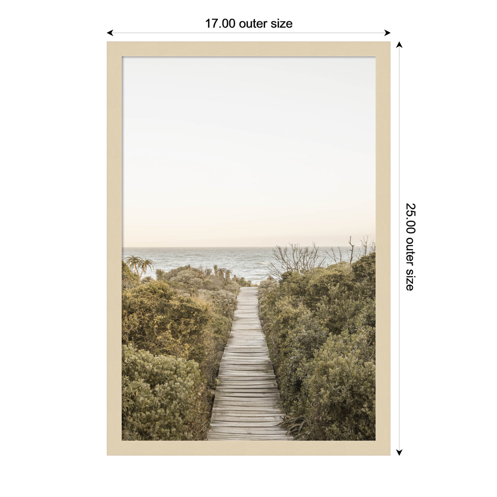 Partlow "Boardwalk" Print by Shot by Clint, Brown, 25" H x 17" W