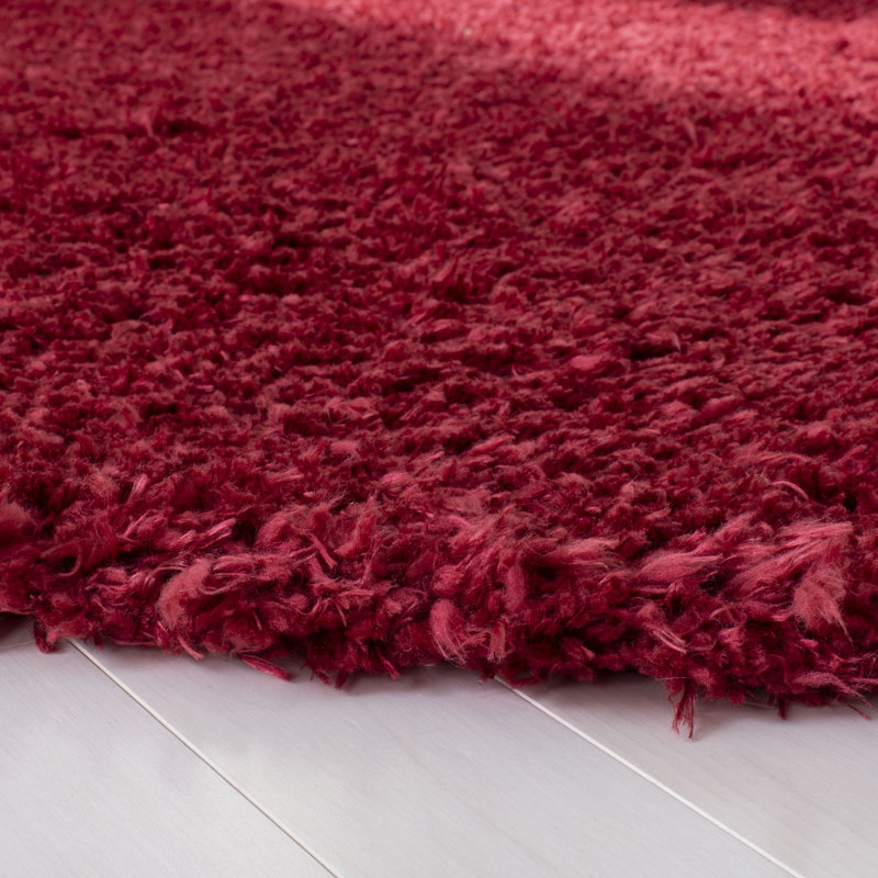Tapis à poils longs Madrid 200, Rond 6 pi 7 po
