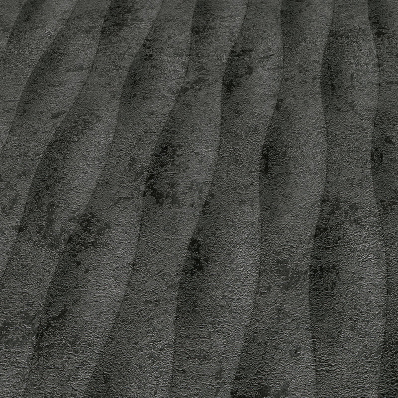 Papier peint illusion béton, Black