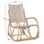 Chaise berçante d'extérieur en osier / rotin Reis-16288786