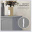 Armoire de cuisine 72,5 po avec 4 portes et armoire de rangement autoportante