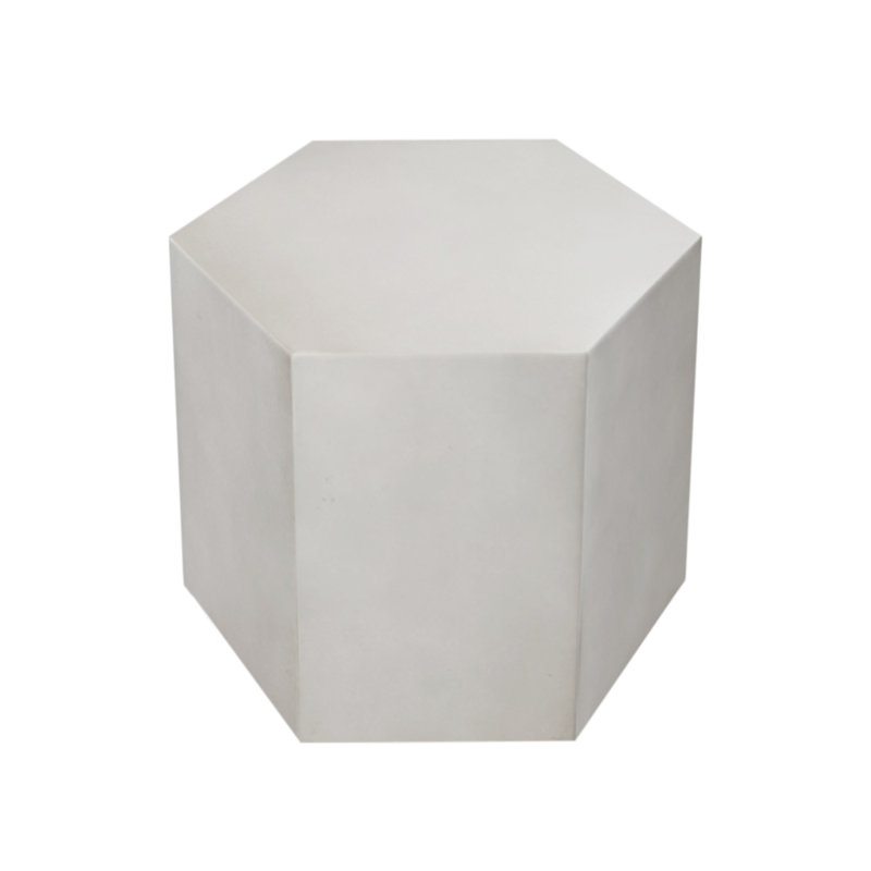 Felishia Outdoor Coffee Table , 14.5'' in. W 12.5'' in. D, 12" H x 14.5" W x 12.5" D, Light Gray