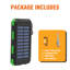  Chargeur solaire 20000mah pour téléphone portable, banque d'énergie solaire portative, double usage, vert-1567439895