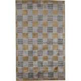 Hand-Knotted High-Quality Gray and Yellow Area Rug