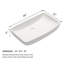 Vasque rectangulaire en porcelaine vitrifiée blanche de 61 x 38 cm (24 x 15 po), grand lavabo à poser avec bonde de 4,4 cm (1,75 po).