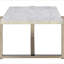 Table basse blanche et champagne