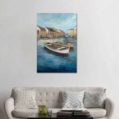 Tranquil Harbor I by Ruane Manning - Painting Print