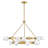 Selene 48" 18-Light Modern Two-Tier Chandelier w/ Swirled Glass