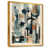 Toile avec cadre flottant or