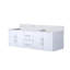 Meuble-lavabo double 60 po X P 22 po D, avec plateau en marbre de Carrare-579415718-579415739