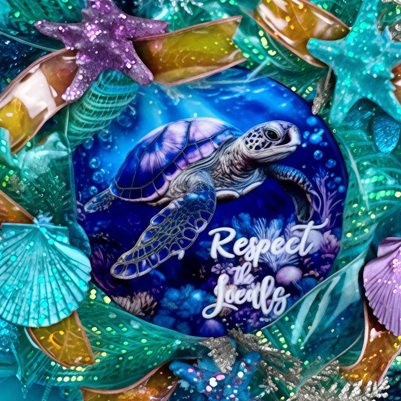 Couronne de tortue Respect The Locals