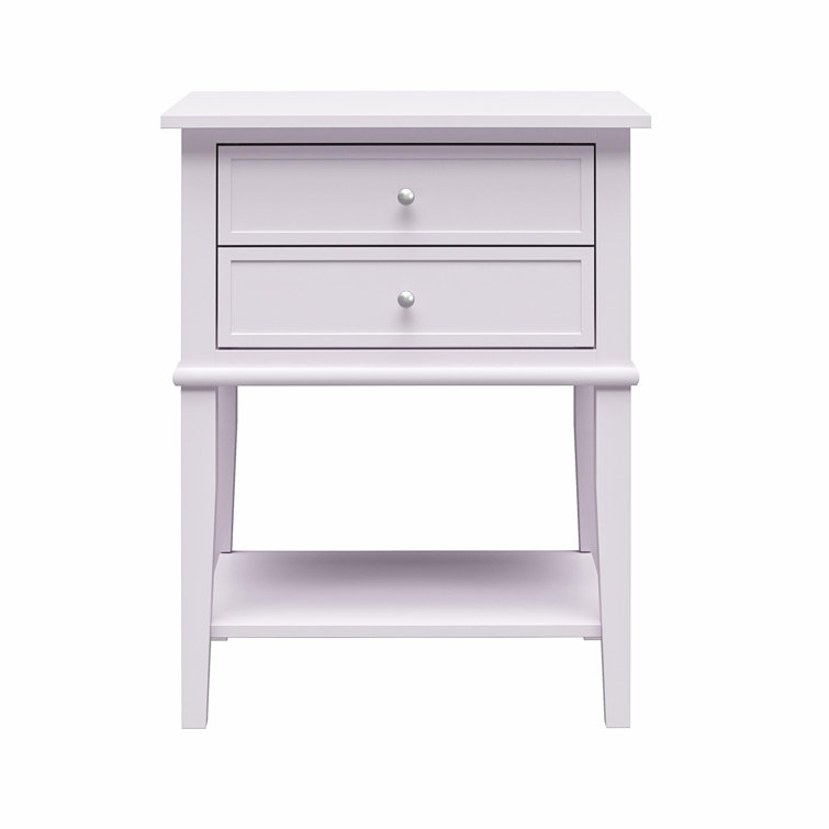 Dmitry 2-Drawer End Table with Storage