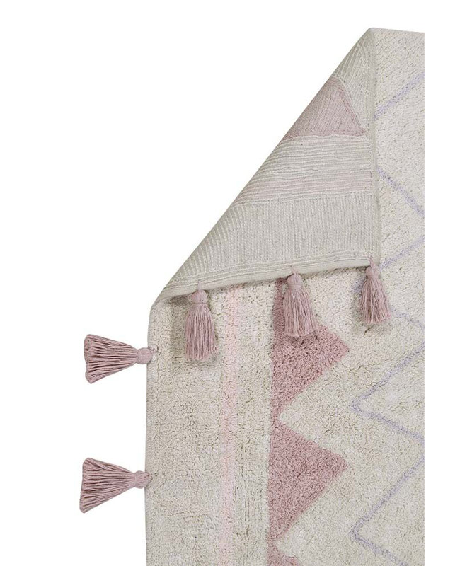 Azteca Handmade Oushak Cotton Area Rug, Rectangle 4'7" x 6'7"