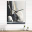 Abstract Marble Shapes I - Très grandes horloges murales en marbre abstrait-238788915