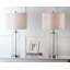 Ensemble de lampes de table transparentes 29 po Konegan