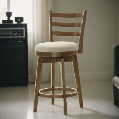 Chakevia Swivel Upholstered 26" Counter Stool