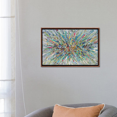 «Abstract Floral Bouquet», reproduction d'art murale encadrée