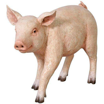 Baby Pig Life Size Statue