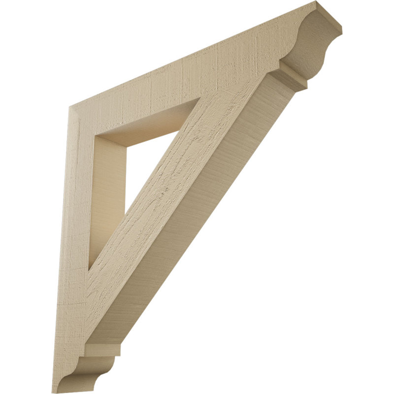 Support traditionnel en cèdre brut à grain de bois TimberThane, H 36 po x l 5,5 po x P 36 po