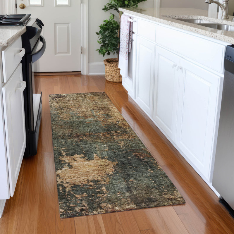 Cicel ACN1211 Machine Washable Indoor/Outdoor Rug, Tapis de couloir 2 pi 3 po x 7 pi 6 po