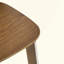 Tabouret de bar d'intérieur en bois, finition noyer, ensemble de 2