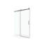 Porte de douche coulissante simple sans cadre à fermeture en douceur, verre trempé de 3/8 po (10 mm) avec revêtement facile à nettoyer-115606744