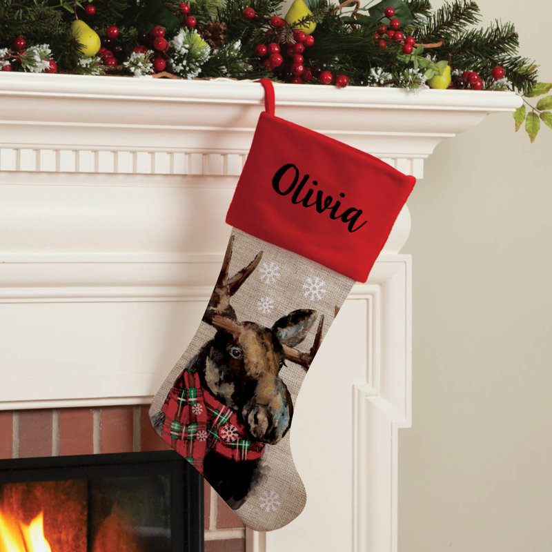 Personalized Moose Stocking, Yes