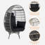 Fauteuil œuf de jardin pivotant en osier-96071643-96071653
