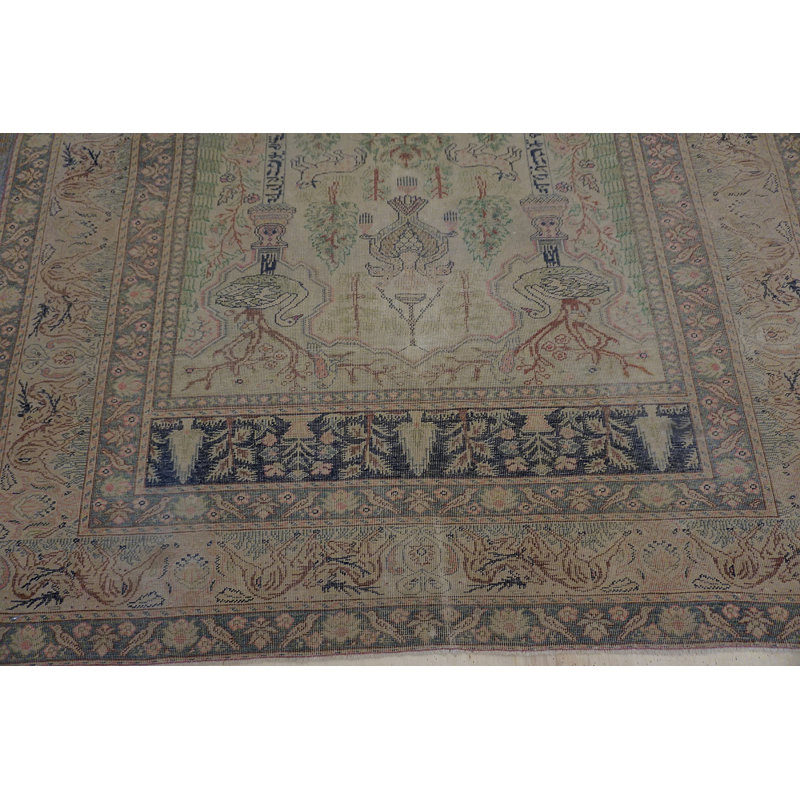 Antique Panderma Kayseri Turkish Knotted Rug