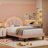 Aisaiah Velvet Upholstered Platform Bed with LED Headboard and Storage-949316127-949464353