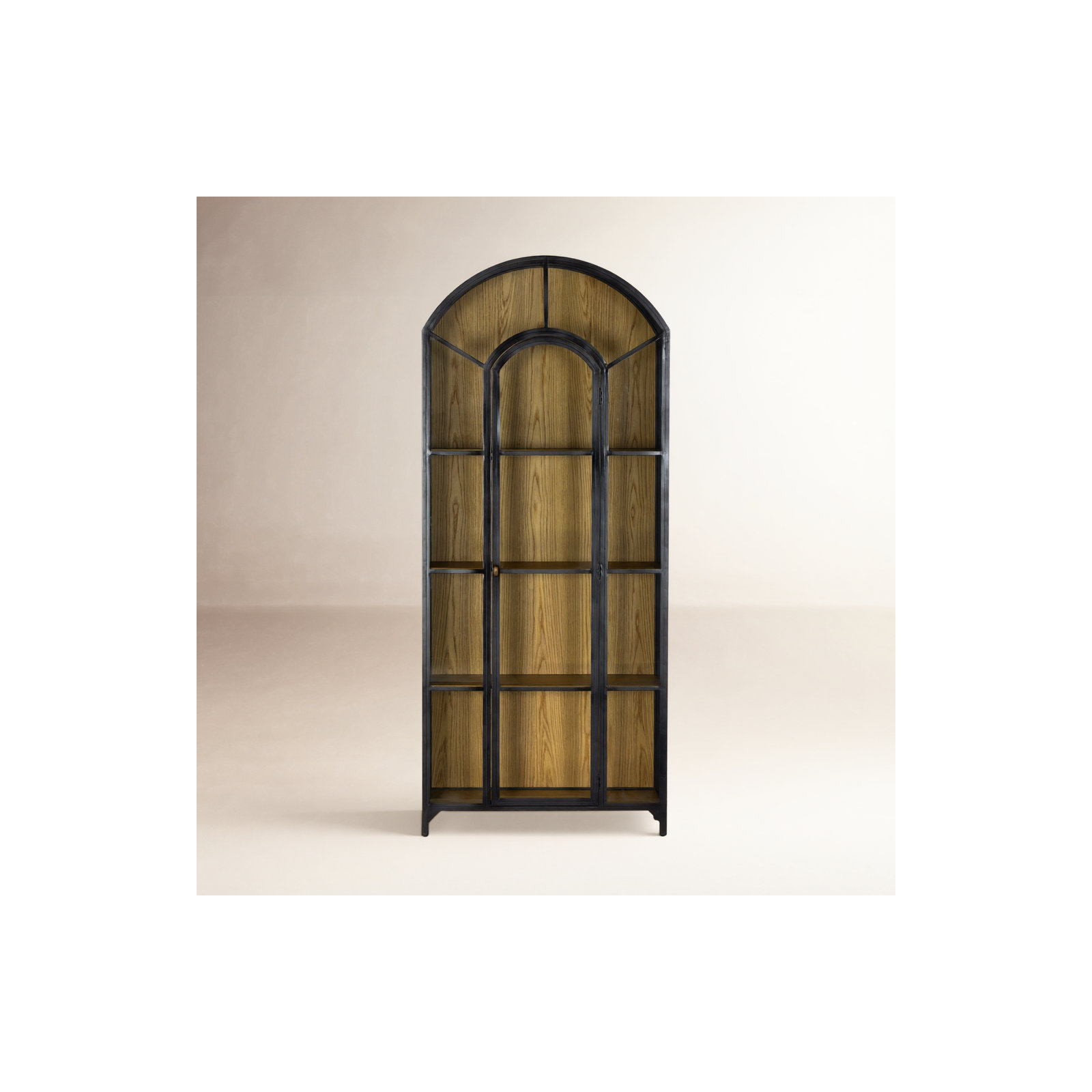 Bayline Dining Cabinet, Black/Oak
