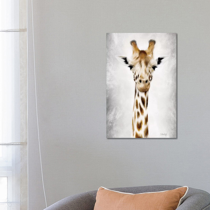 Geri the Giraffe up Close 1 Piece Wrapped Canvas Wall Art, 66.04 cm H x 45.72 cm W x 1.91 cm D