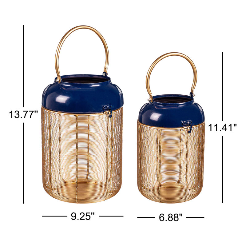 13.77'' H Aluminum Tabletop Lantern