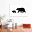 «Big and Small Bear Landscape Black Novelty», reproduction d'art graphique-52874921-52874922-52874938