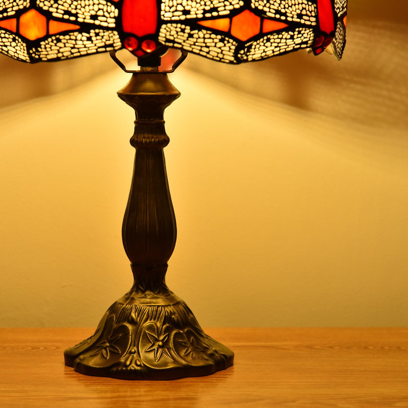 Lampe de table Carlita, Orange / Bleu / Rouge
