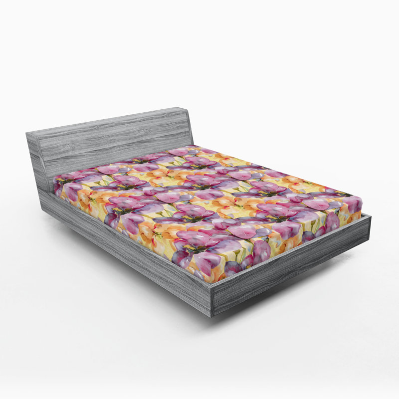 Drap-housse Ambesonne Iris, Drap-housse de taille très grand