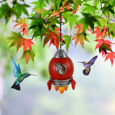 Maison d'oiseaux fusée