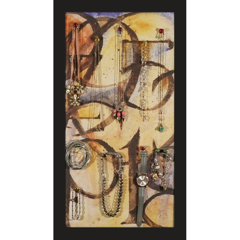 Porte-bijoux mural magnétique à chiffres peints