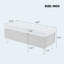 Banc de rangement capitonné capitonné pour la chambre et le vestibule, beige-2075480075